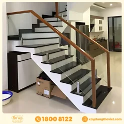 Cầu thang kính cường lực CTKCL10