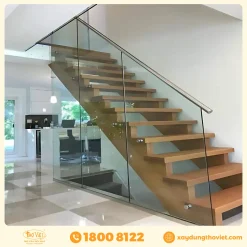 Cầu thang kính cường lực CTKCL6