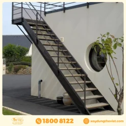 Cầu thang sắt gác lửng CTSGL1