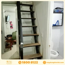 Cầu thang sắt gác lửng CTSGL9