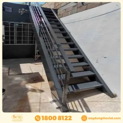 Cầu thang sắt ngoài trời CTSNT3