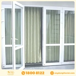 Cửa kính cường lực 4 cánh CKCL4C2