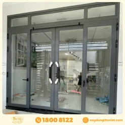 Cửa kính cường lực 4 cánh CKCL4C4