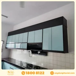 Tủ bếp nhôm kính TBNK1