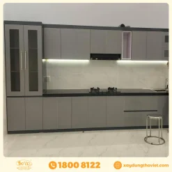 Tủ bếp nhôm kính TBNK5