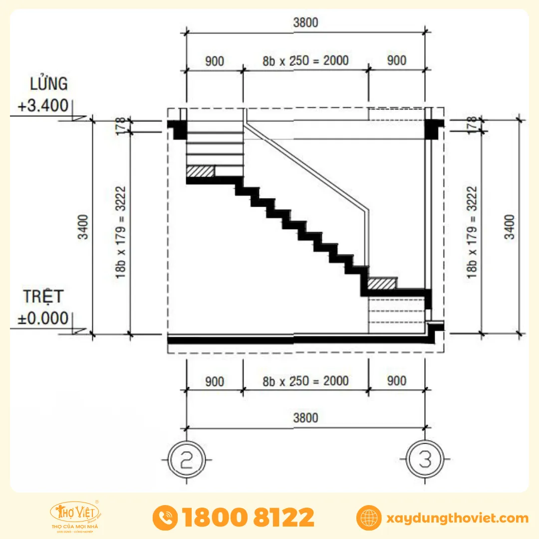 Cấu tạo cầu thang sắt gác lửng