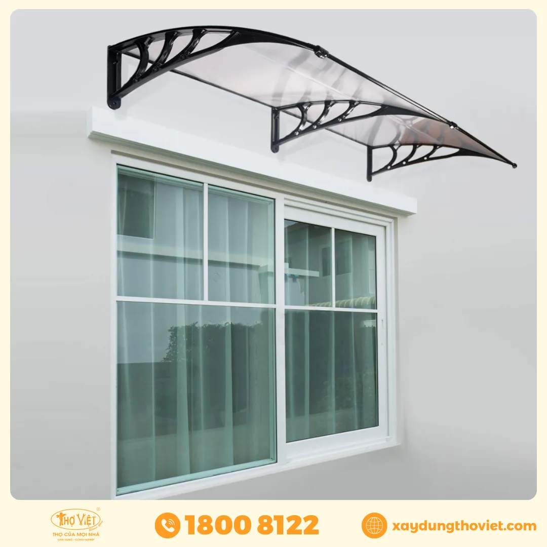 Phân loại mái che cửa sổ phổ biến