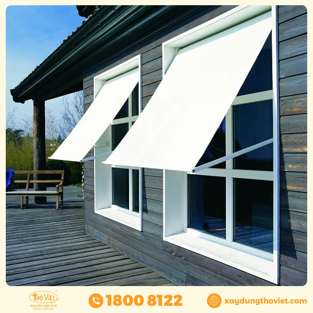 Mái che cửa sổ bằng bạt