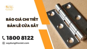 Báo giá chi tiết các loại bản lề cửa sắt
