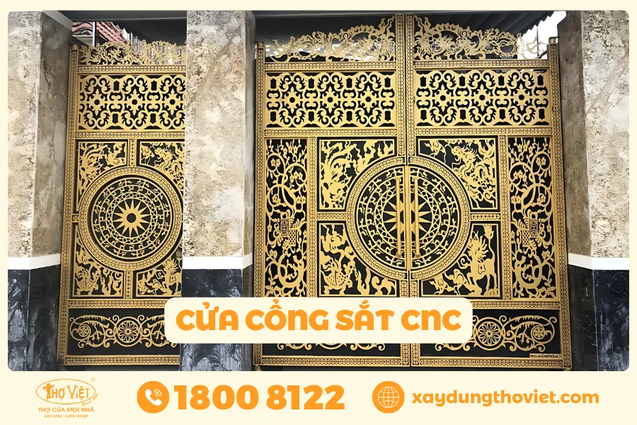 cửa cổng sắt CNC