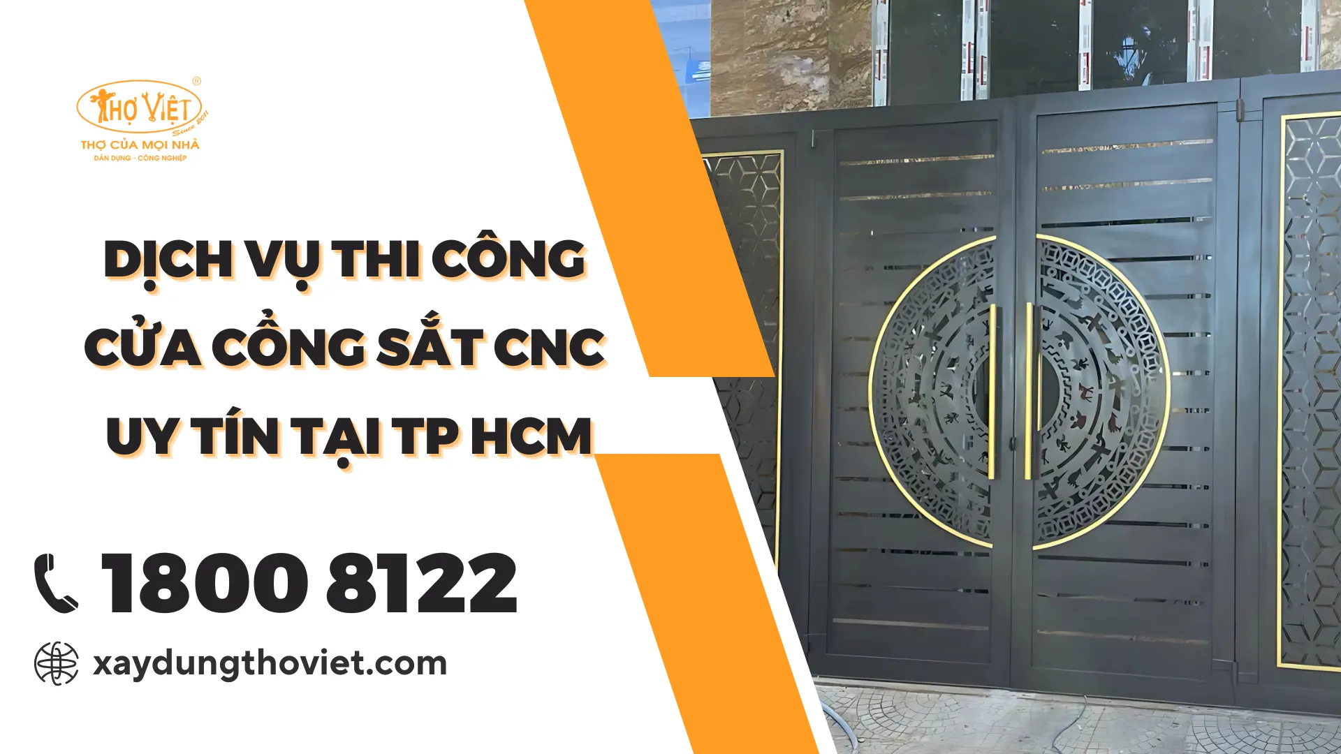 Dịch vụ thi công cửa cổng sắt CNC uy tín tại TP HCM