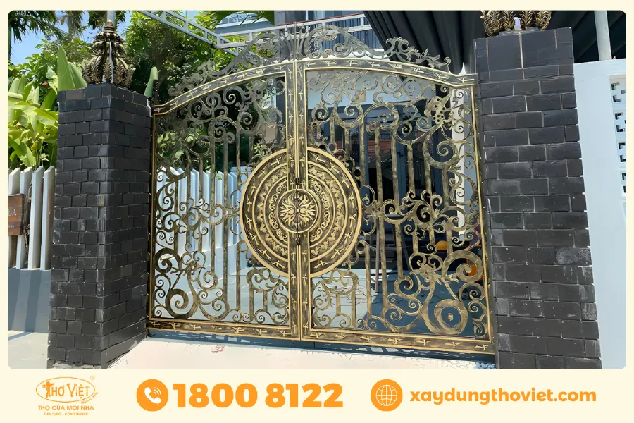 Thời gian thi công một bộ cửa cổng sắt CNC mất bao lâu?