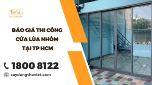 Báo giá dịch vụ thi công cửa lùa nhôm Xingfa TP HCM