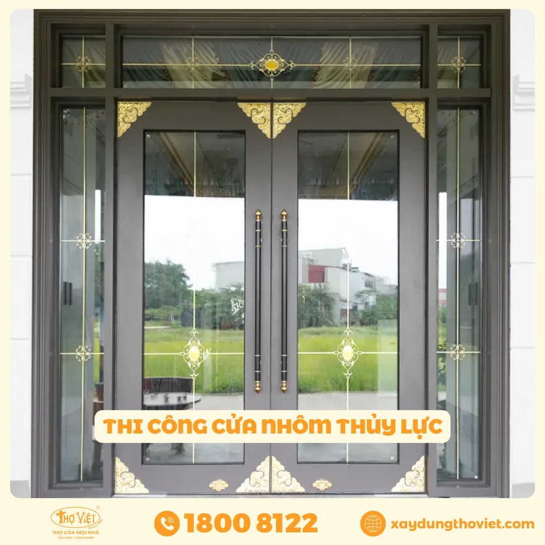 cửa nhôm thủy lực