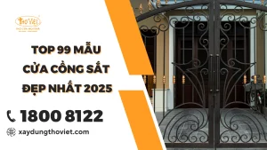 99+ Mẫu cửa cổng sắt đẹp nhất 2025
