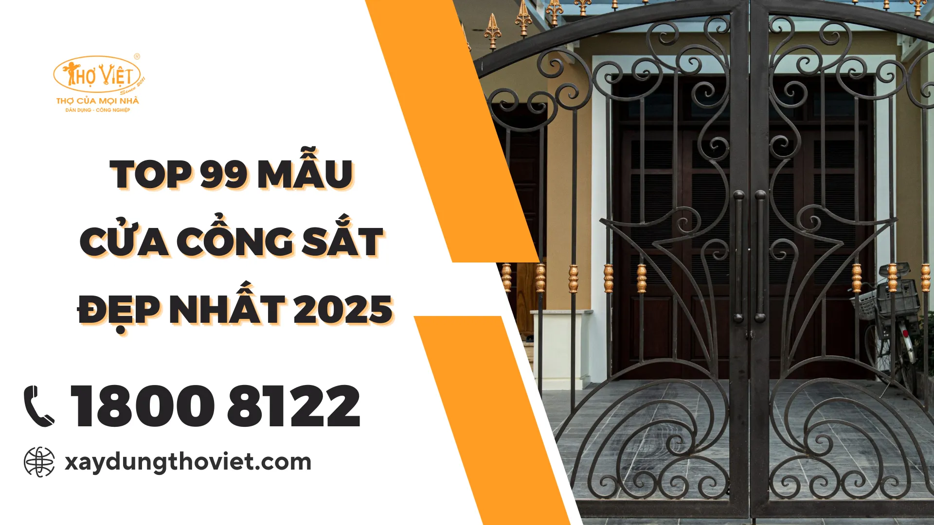 99+ Mẫu cửa cổng sắt đẹp nhất 2025