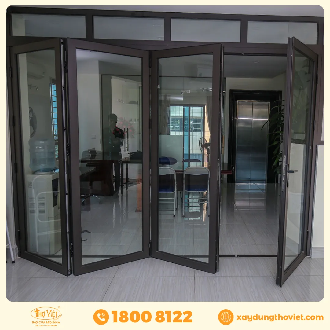 mẫu cửa nhôm 4 cánh đẹp nhất