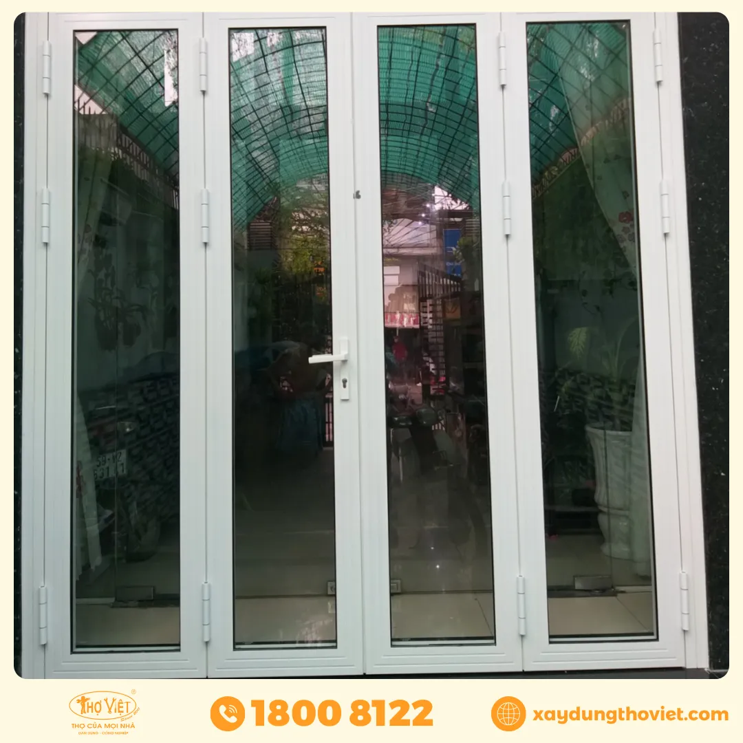 mẫu cửa nhôm 4 cánh đẹp nhất