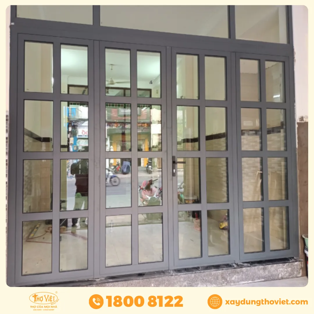 mẫu cửa nhôm 4 cánh đẹp nhất