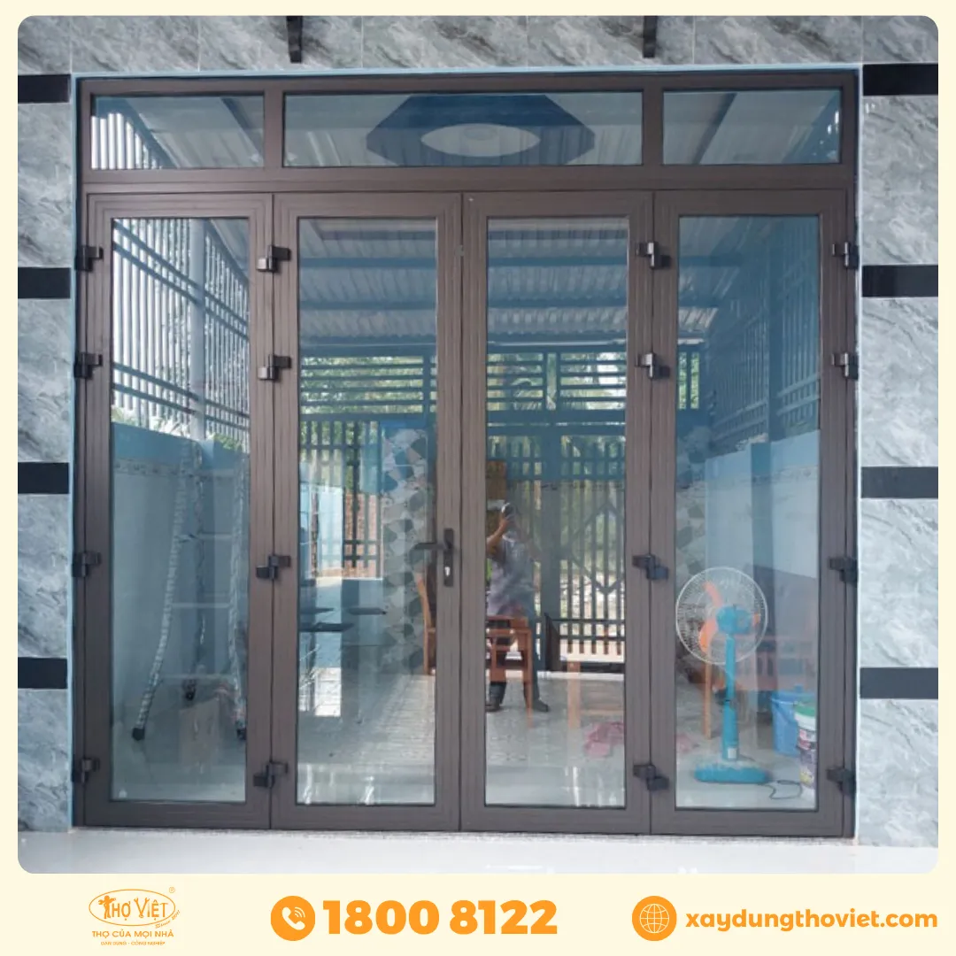 mẫu cửa nhôm 4 cánh đẹp nhất