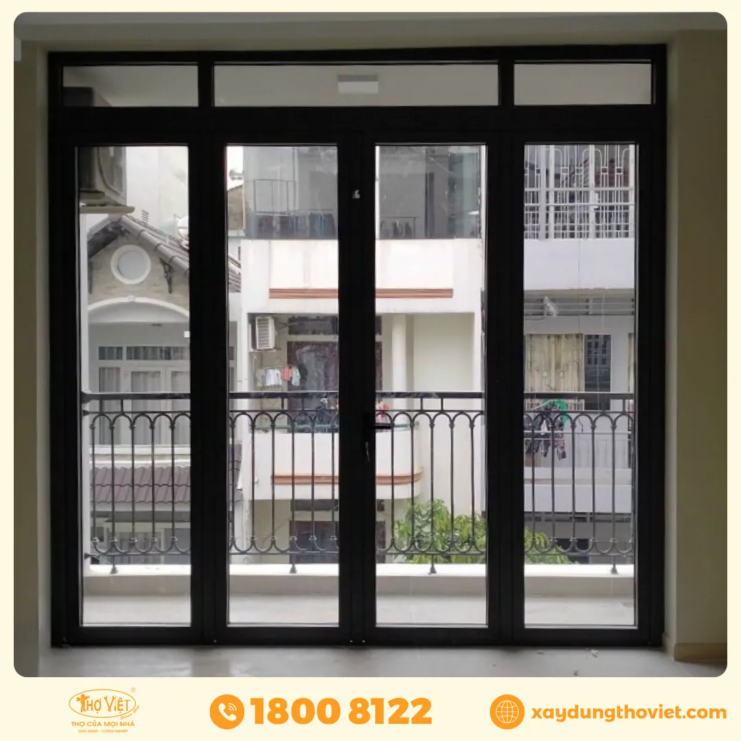 mẫu cửa nhôm 4 cánh đẹp nhất