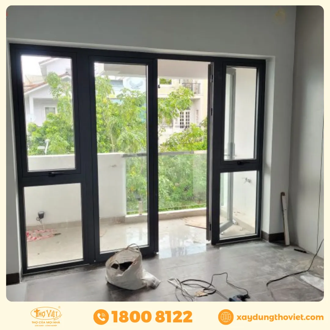 mẫu cửa nhôm 4 cánh đẹp nhất