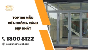 Top 100+ mẫu cửa nhôm 4 cánh đẹp nhất