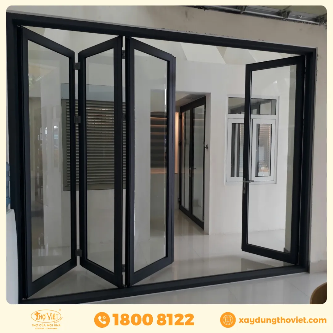 Những lưu ý khi lắp đặt cửa nhôm 4 cánh