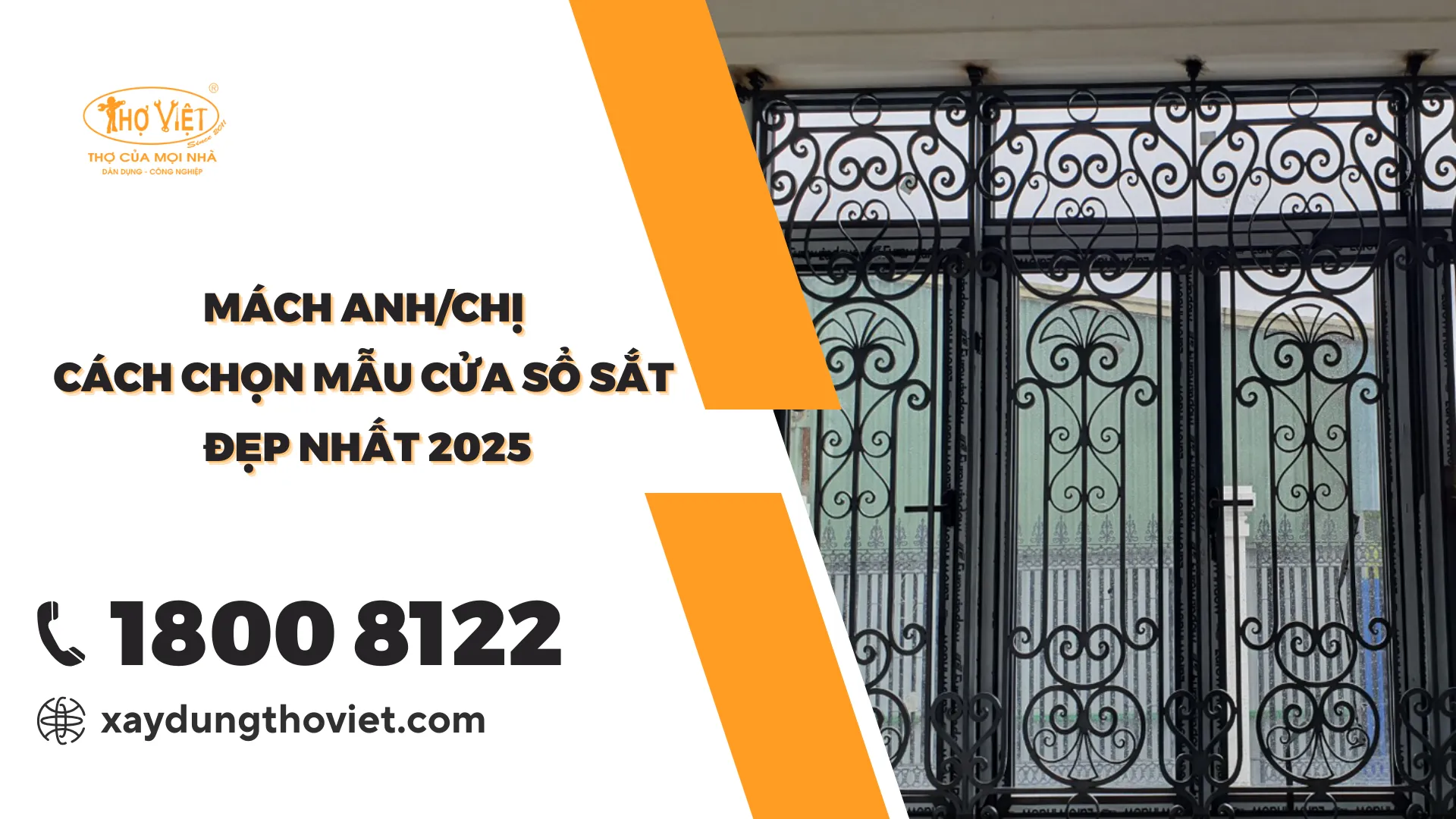 Mách Anh/Chị cách chọn mẫu cửa sổ sắt đẹp hiện đại nhất 2025